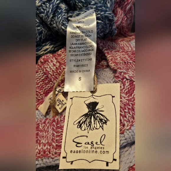 EASEL Comfy Colorblock Sweater #397-402 - Picture 6 of 11